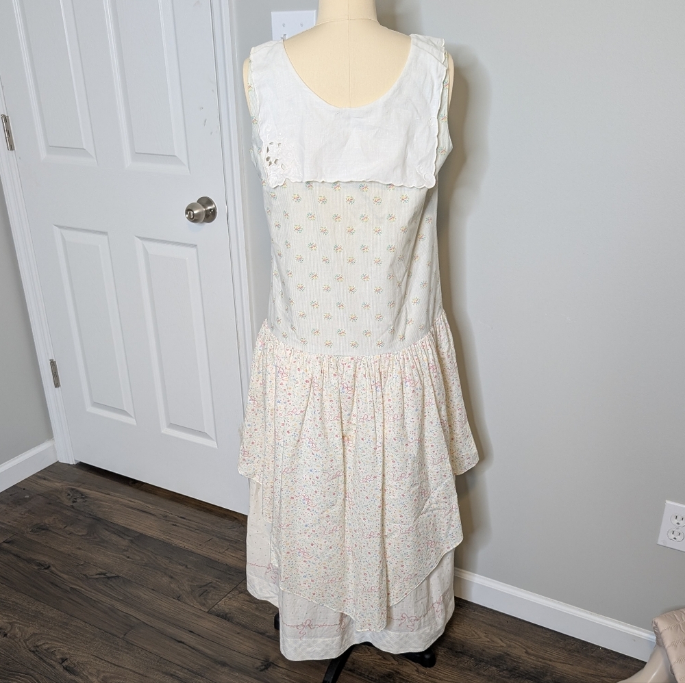 Suzy Peacock‎ Prairie Cottagecore Floral Layered Women's Dress boho Size Small